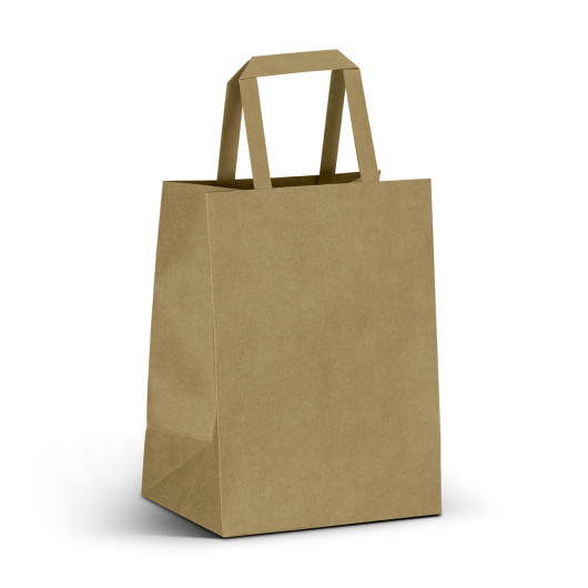 Medium Flat Handle Paper Bags Detail